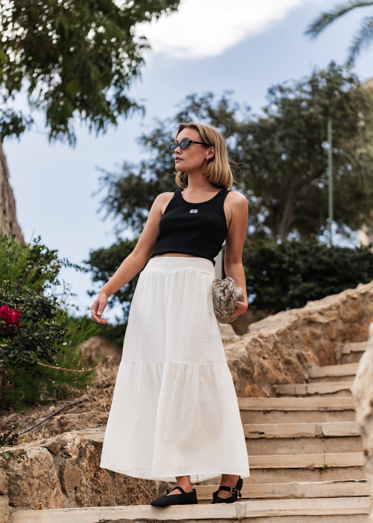 AWKEELEY Skirt - Snow White